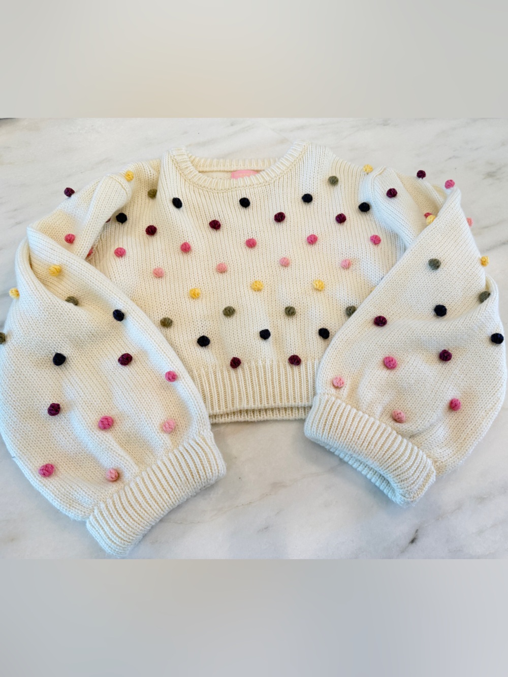 Pom Pom sweater sincerely ours boutique small GUC